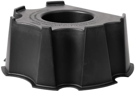 RTS Home Accents 55 Gallon Rain Barrel Stand Made from 100% Recycled Material, Small 40” x 20” x 30”, Black