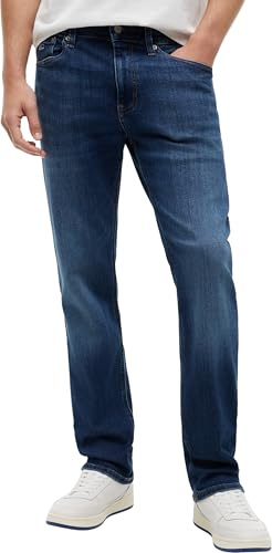 Tommy Jeans Men Ryan Slim STR AI0255 DM0DM21892, Denim (Denim Dark), 34W / 30L