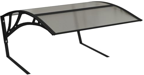 vidaXL Robot Mower Garage - Durable Lawnmower Shed/Carport, Weather- Polycarbonate, Metal Stands, 80x101x46 cm Protective Cover