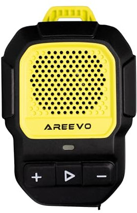 AREEVO Altavoz Portátil PocketCLIP, Resistente al Agua IP67, Altavoz Bluetooth, Clip-on Ligero, 10 Horas de Reproducción, HiFi Estéreo