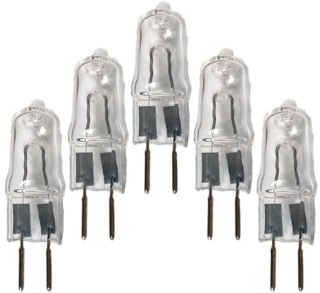 WOLTHID Bombillas halógenas G6.35 220V 50W 20W 35W 75W 100W T4 JC Type 150W 200W GY6.35 Base Blanco Cálido 2700K para Candelabros y Luces de Tocador Iluminación de Gabinete 5PCS 20W