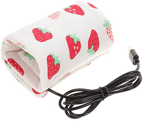 Abaodam Couvercle de biberon à usage général thermique transporteur bouteille d'eau voiture chauffe biberon portable bébé plus chaud USB chauffe-biberon chauffe biberon chiffon