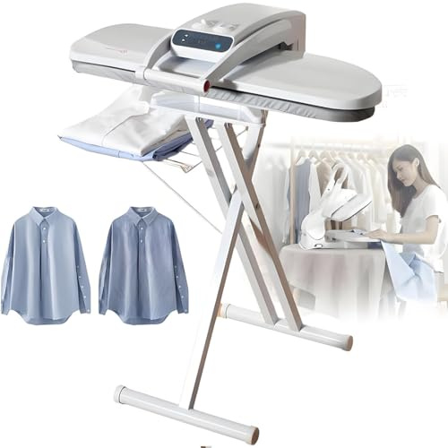 GJBMXSM Plancha De Vapor Grande, Prensa Plancha Vapor Inteligente, Plancha Profesional De Calentamiento Rápido con 5 Configuraciones De Tela, Apagado Automático, Tanque 300 Ml 1800W