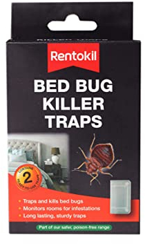 Rentokil Bed Bug Killer Traps (Twin Pack), Black, 15.7x8.8000000000000007x3.6 cm
