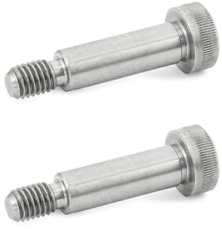 Ganter standardelement GN 7379-12-M10-100-NI ISO 7379-12-M10-60-NI-passskruvar av rostfritt stål med kant M8 tråd Länge l1: 30mm silver