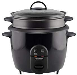 TECHWOOD Cuiseur a riz - TCRV-1826-1,8 L - Cuisson vapeur - Noir
