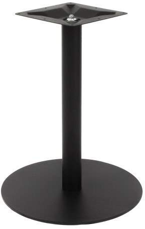 Tischgestell rund, Metall schwarz – Modell TBC31056R – Esstischgestell 72 cm Höhe, Bodenplatte Ø 56 cm, 21 kg, für Tischplatten bis Ø 130 cm / 130x130 cm