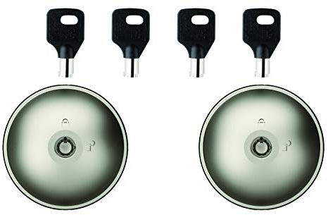 UFO MERONI SERRATURE - Ufo2 Serratura Antiscasso ad Alta Sicurezza per Furgoni e Veicoli Commerciali Leggeri, Chiusura Furgone Manuale, Serratura Furgone Sicurezza, Lucchetto Furgone (2 Pezzi)