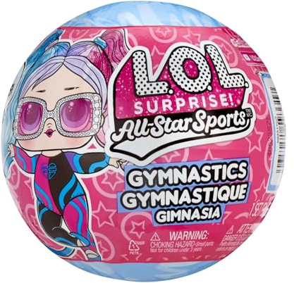 L.O.L. Surprise! All Star Sports - Gymnastics - Gymnastics Theme Collectible Doll with 8 Surprises including Sports Doll and Balance Beam Ball - Great for Girls and Olympics Fans Ages 3+