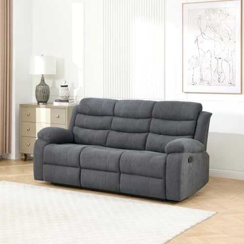 More4Homes BOSTON MANUAL FABRIC RECLINER 3 + 2 + 1 SOFA ARMCHAIR SET SUITE