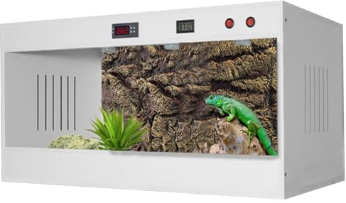 Großes Reptilien-terrarium, Hoher Und Breiter Lebensraum Für Reptilien, Aquarium, Eidechse, Gecko, Schildkröte, Python, Lebensraum Für Eidechse, Schlange, Bartagamen, Schildkröte, Cha(Size:80x40x40cm)