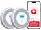 X-Sense Wi-Fi Combination Smoke and Carbon Monoxide Alarm with English Voice Alerts, Smart Smoke Alarm for Home with Replaceable Battery, XP0A-iR, 2-Pack