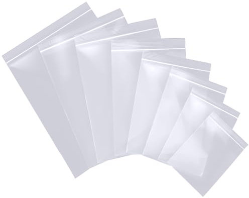 Bustine Trasparenti Richiudibili, Sacchetti Plastica Richiudibili, Buste Trasparenti, Buste Plastica Richiudibili, Applicabile Cucina, Forniture per Ufficio di Stoccaggio ecc. 17x25cm 100PZ