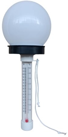 Harewtwy Termómetro Solar para Piscina con Luz LED de Colores para Piscina, Estanque, SPA, y Baño Terapéutico.