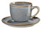 ASA Saisons Espressotasse mit Untertasse aus Steinzeug in der Farbe Blau-Denim 0,09L, Maße: 8,5cm x 6,7cm x 5,5cm, 27110118