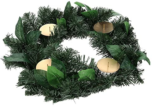 Corona avvento non decorata addobbo di Natale