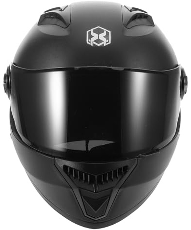 Gatuida Black Full Face Motorcycle Helmet for Adults with Pp Material, Exceptional Durability and Comprehensive Protection, Compact and Lightweight Design Suitable for Four Seasons Riding