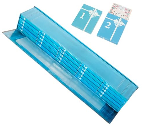 Mini livre d'ornement de l'Avent 2025 - Calendrier de l'Avent en papier décoratif - Pour les amateurs et la décoration de sapin de Noël (bleu)