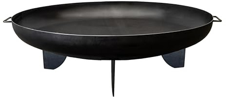 SOUK ONE Brasero Monaco de 100 cm, brasero para el jardín, brasero, terraza y balcón, barril de fuego y cesta de fuego (diámetro 100 cm)