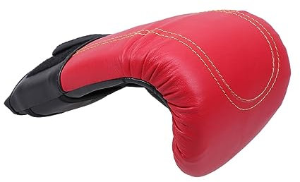 DIKACA PU Boxhandschuhe Für Training Und Sparring Erwachsene Kampfsporthandschuhe Für Taekwondo Und Kickboxen Rote PU Handschuhe Für Boxen Und Martial Arts