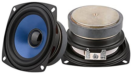 RZQMPV 2PCS da 3,5 pollici Intervallo completo Altoparlanti audio Portatile Sound Music Speaker 4 Ohm 20 W Altoparlante colonna Fai da te Home theater Diffusore da scaffale