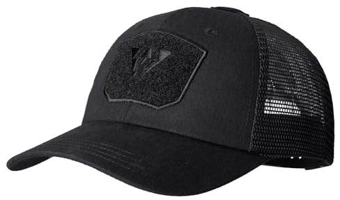IDOGEAR Casquette de Baseball Tactique en Maille Respirante Casquette Militaire pour Hommes et Femmes Pêche Randonnée Casual(Black)