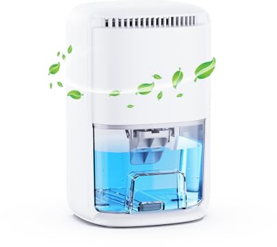 Dehumidifiers for Home, Dehumidifier 350ML/Day Quiet Portable Dehumidifier for Bedroom, Drying Clothes, Wardrobe, Bathment with 3 Modes, Timer, 1200ML Water Tank, Auto Defrost