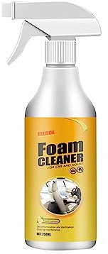 Detergente in schiuma multiuso per auto e casa al gusto di limone, concentrato di detergenti per la casa multiuso, forte decontaminazione, spray detergente antietà per auto (250ml)