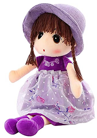 JAWSEU Bambola Soffice di Fata Principessa 45 cm, Bambine Morbide Peluche Bella Bambola di Pezza, Ragdoll Giocattoli di Peluche per Bambini Ragazze Regali