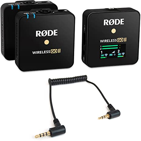 RØDE Wireless GO II Mikrofon-Funksystem + keepdrum ADP07 Adapter TRRS-TRS