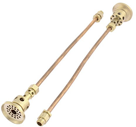 Ruilogod Poêle en laiton Poêle à gaz Butane Butane Brûleur d'angle droit 8 pouces 2 PCS