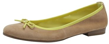 Tamaris Women's Leather Ballerina Shoes, Tan Comb, 6 UK