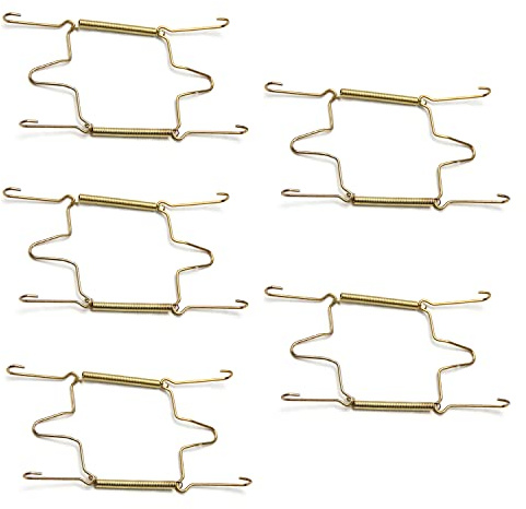 MroMax Lot de 5 crochets muraux invisibles en acier inoxydable de 15,2 cm pour assiettes murales, compatibles avec assiettes décoratives, porte-vaisselle, doré