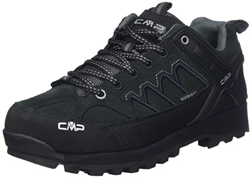 CMP Men's Moon Low Trekking Shoes WP, Black, 9.5 UK