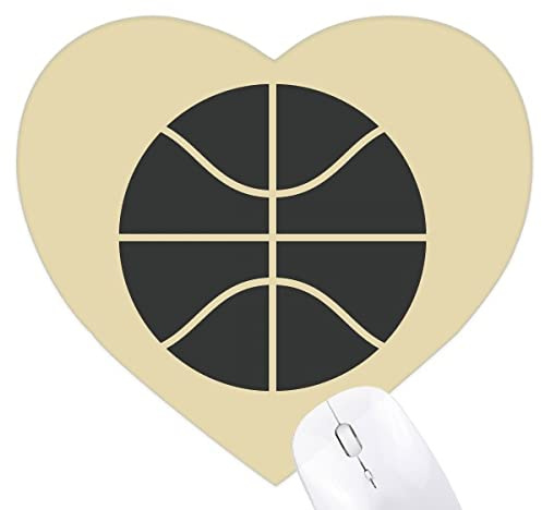 Basketboll sport enkel geometri mönster hjärta musmatta gummimatta spel kontor
