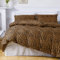 Luofanfei Leopard Bettwäsche 155x220 3teilig Leopardenmuster Braun Gelb Gold Leo Bettwäsche Set Bettbezug Microfaser Bettwäsche-Sets 155 220 Zweiseitig Männer Teens Jugendliche Bettgarnitur