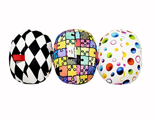 Handmade Mamaroo Balls Replacement Toy Balls for Mamaroo 4moms swing Removable Toy Balls with Crinkle Rattle Sounds