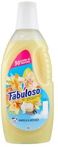 Fabuloso ammorbidente diluito Vaniglia e Orchidea 21 lavaggi 1,5L
