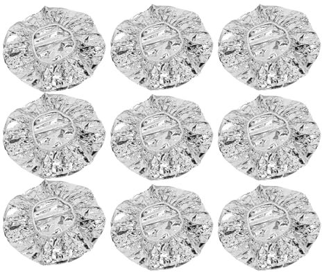 Cuffia per Vapore, Cuffia per Vapore per Capelli in Carta Stagnola 10 Pezzi, Cuffia per Colorare Cuffia per Doccia Termica Riutilizzabile, Cuffia per Parrucchiere per Spa per