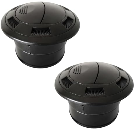 zingking 2 unidades de calefactor de salida de aire 75 mm para coche, autobús, autocaravana, accesorio universal para el interior del coche, cubierta de ventilación Outletr