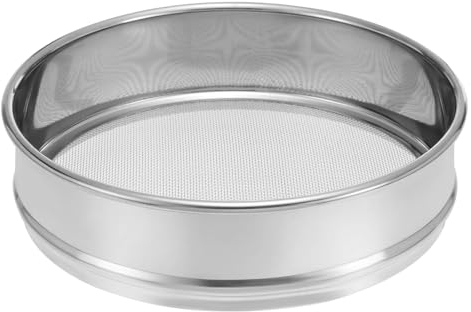 PATIKIL 18 Mesh Lab Sieve, 8 Diameter Test Sieve 304 Stainless Steel Wire Cloth (1mm) for Industrial Laboratory