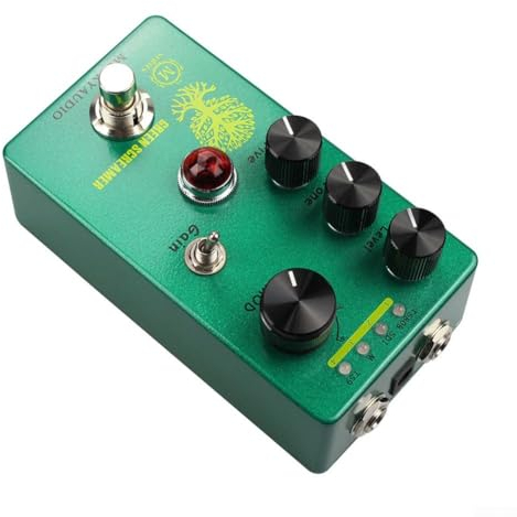 Zoegneer Erzielen Sie den perfekten Klang mit Mosky Green Booster Overdrive-Pedal, 4 Modi Auswahlknopf