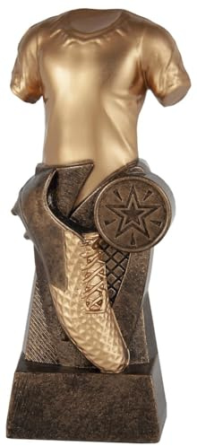 Art-Trophies At1217 Trophée Sport Participation Mixte, Or, 16 cm