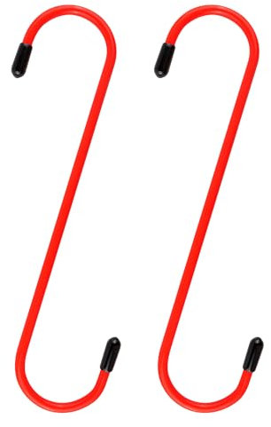 2PCS Bremskolben Hänger für Reparatur Achse,Bremsbeläge,Bremsen,Bremssattelwerkzeugsets Haken mit Gummispitze für Bremskolben Rückstell,Kfz Werkzeug (Rot)