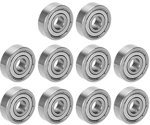 Culnflun kullager, 10st rostfritt stål skateboardlager driver delar s628z 8x24x8mm hög hastighet tyst rotation för skateboards longboards inline skridskor rullskridskor elektriska