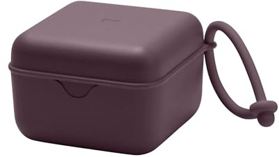 BIBS Dummy Box, Steriliser Case, Clean & Travel-Friendly, Plum | Holds Up to 3 Dummies | Steriliser Case | BPA-Free Food-Grade Material | Easy Access