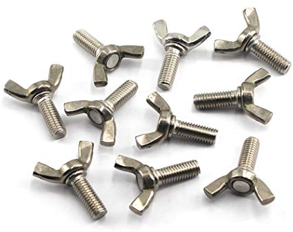 M6 - Tornillo de mariposa de acero inoxidable 304 (30 unidades)