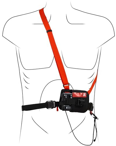 Arva Neo Bt Pro Holster Rot-Schwarz - Ergonomisches LVs-Tragesystem, Größe One Size - Farbe Black - Red