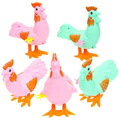 JOINPAYA 5st Uhrwerk-hahn-Spielzeug Lernspielzeug Für Tiere Spielzeug Zum Aufziehen Tiere Aufziehen Spielzeugtiere Für Kinder Partybevorzugungsspielzeug Kleine Spielsachen Plastik
