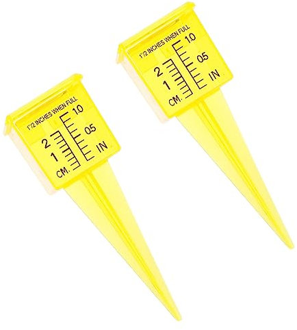 SUPVOX 2pcs Plastic Rain Gauge Outdoor Rain Meter for Garden Irrigation System